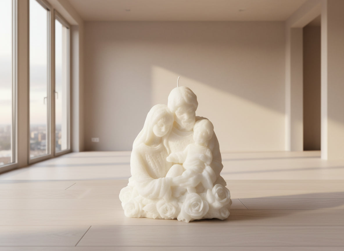 Coffret Éclat Précieux – Bougie moulée & décoration de sapin personnalisée