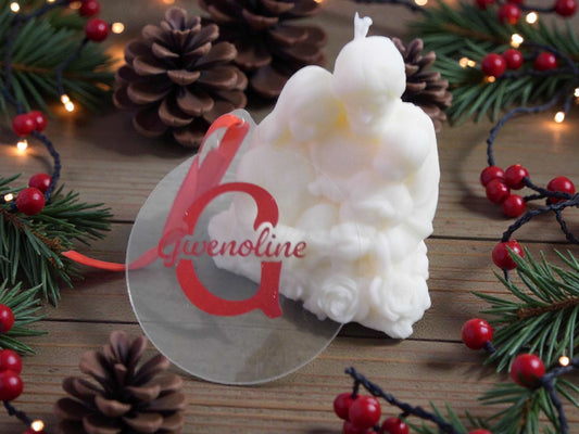 Coffret Éclat Précieux – Bougie moulée & décoration de sapin personnalisée